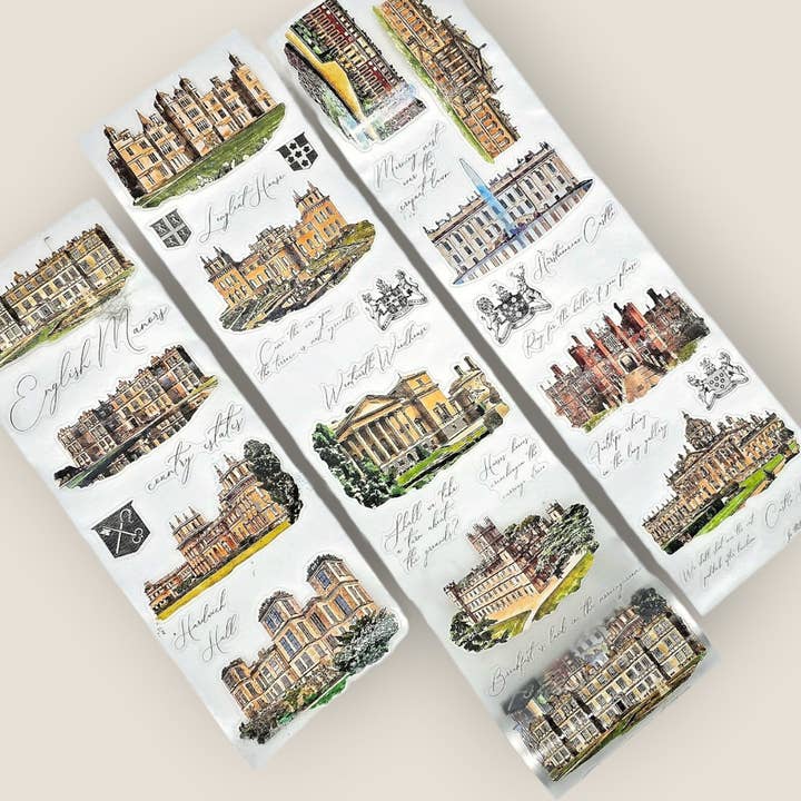 CoraCreaCrafts - Wholesale Washi Tape - English Estates Transparent Tape (XL)1