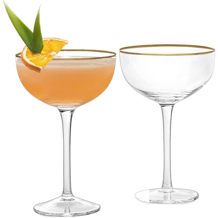 The Wine Savant / Khen Glassware - Wholesale Cocktail/Liquor Glass - Coupe Cocktail Glasses 7 oz- Set of 25