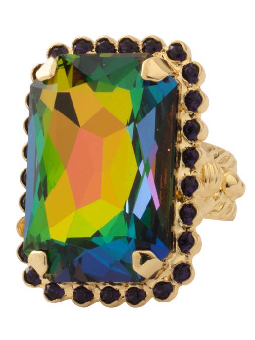 Bague à cocktail luxueuse taille émeraude - RBT69BGVO pour la vente par Sorrelli