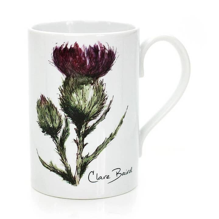 Mug - Thistle/Flower of Scotland for wholesale by Clare Baird