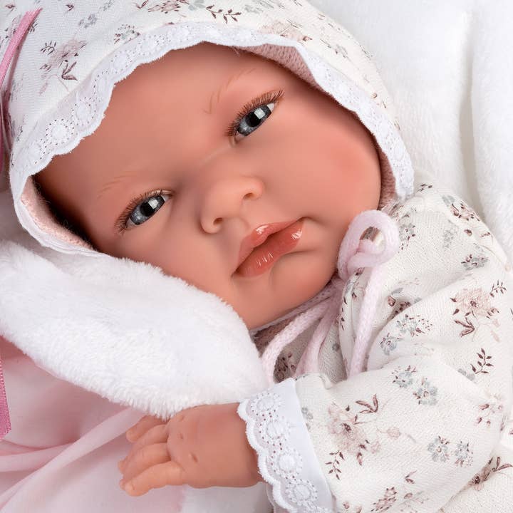 Llorens - Wholesale Doll - Kids - 15.7" Anatomically-Correct Newborn Doll Nikki with Cushion2