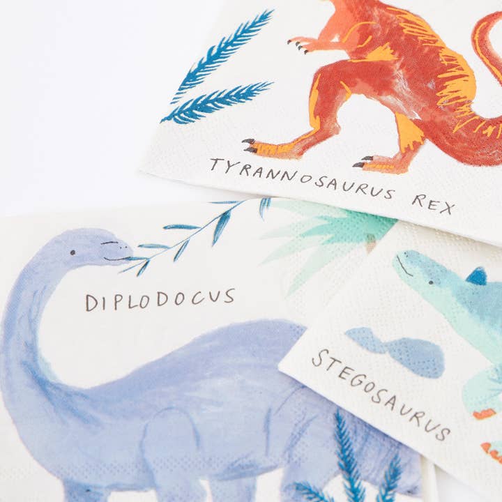 Meri Meri - Wholesale Disposable Napkin - Dinosaur Kingdom Small Napkins1