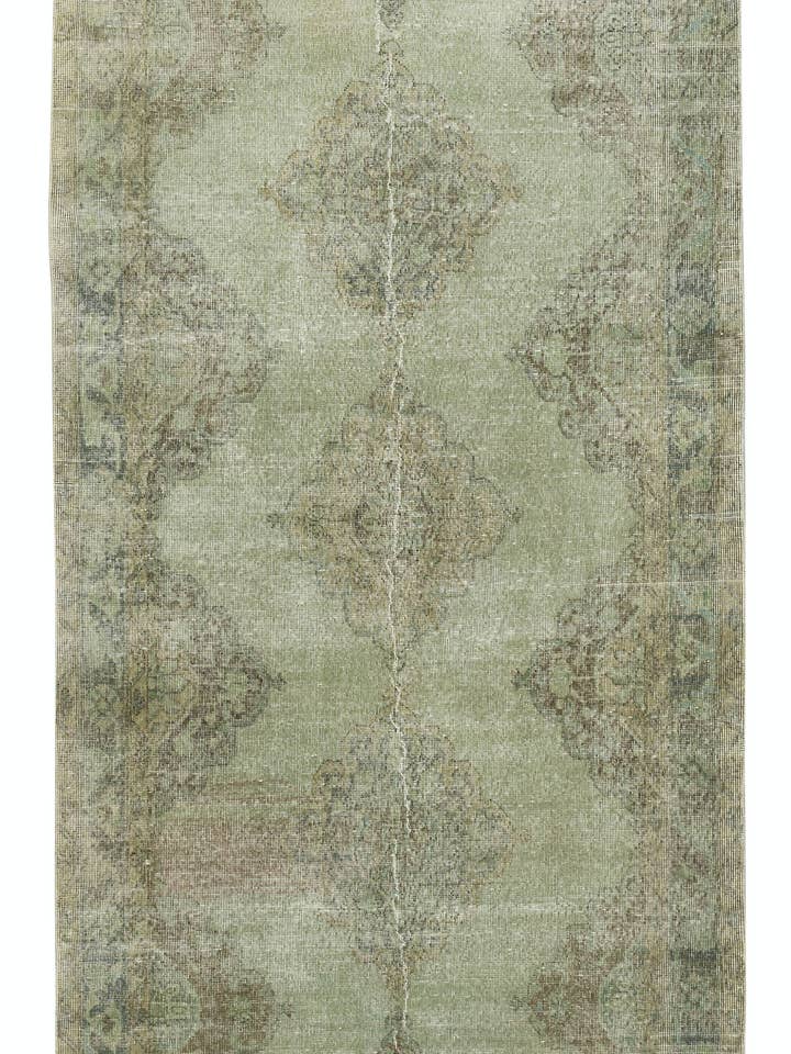 4.7x12.6 Ft Green Hallway Runner. Kitchen Rug. Corridor Rug for wholesale by Rug Specialist LLC.