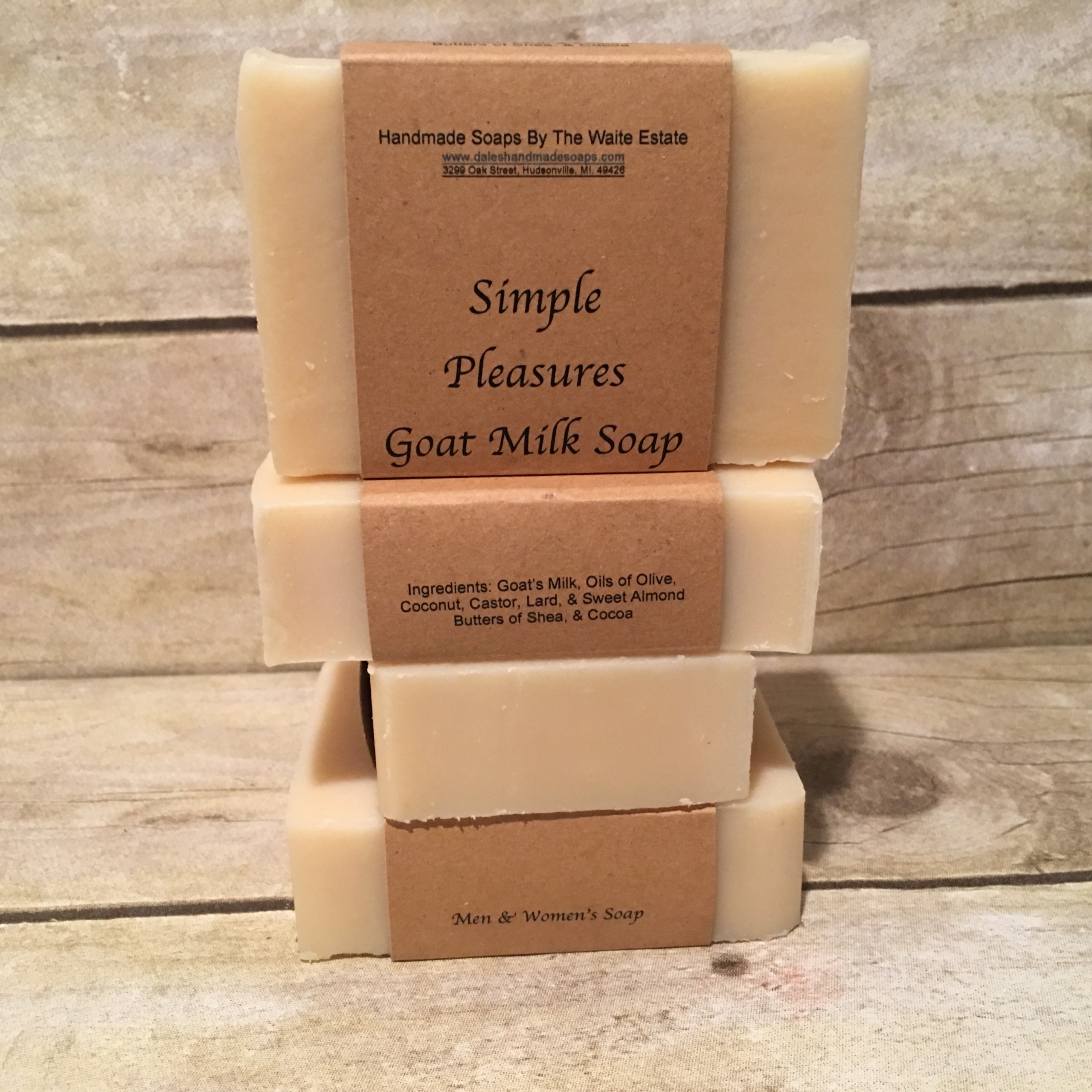 Dales Handmade Soaps & More - Wholesale Bar Soap - Simple Pleasures Goat Milk Soap1
