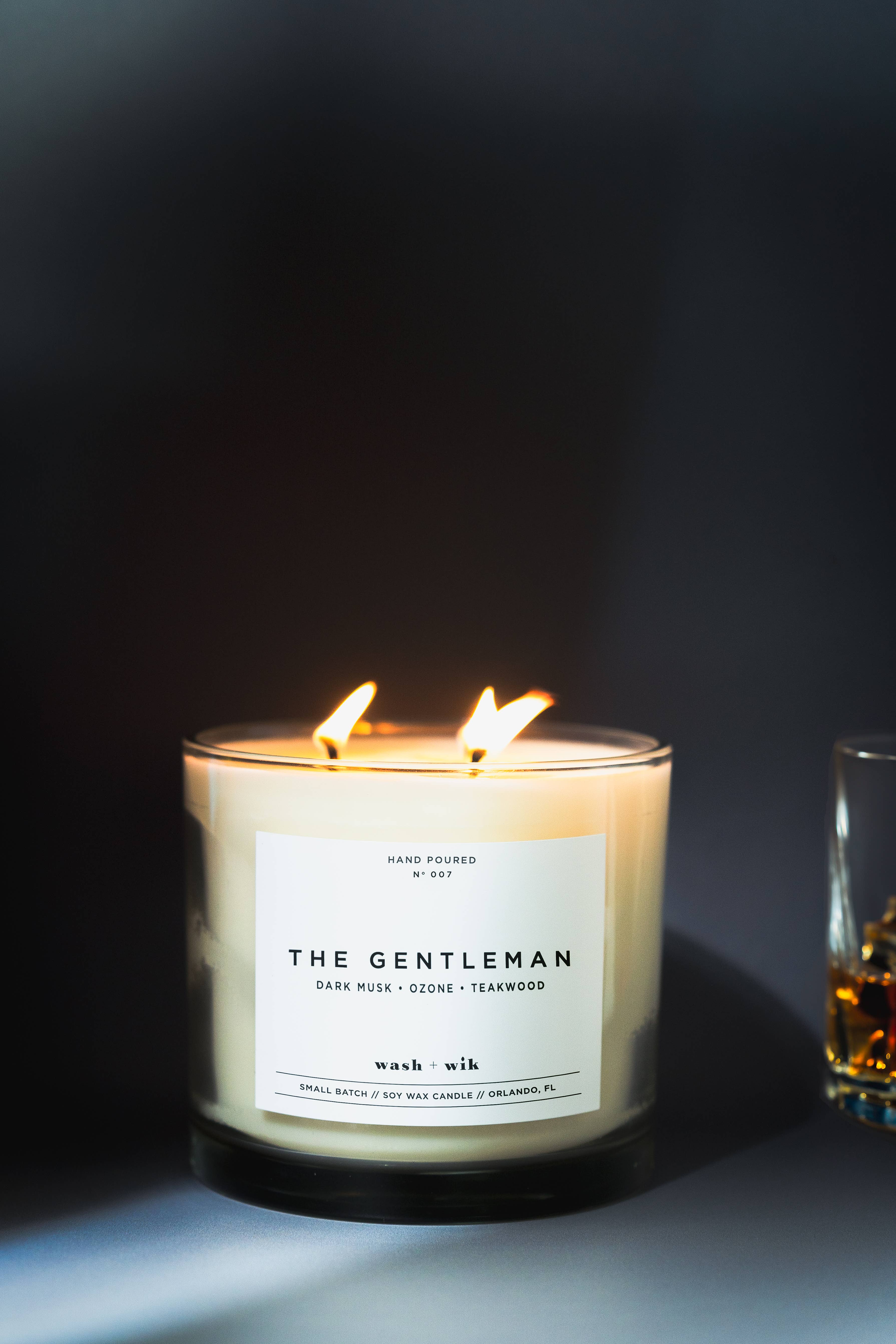 Wash and Wik - Wholesale Jar/Filled Candle - 3 Wick - 35oz Vessel - 2 Pound Soy Wax Candle by Wash + Wik3