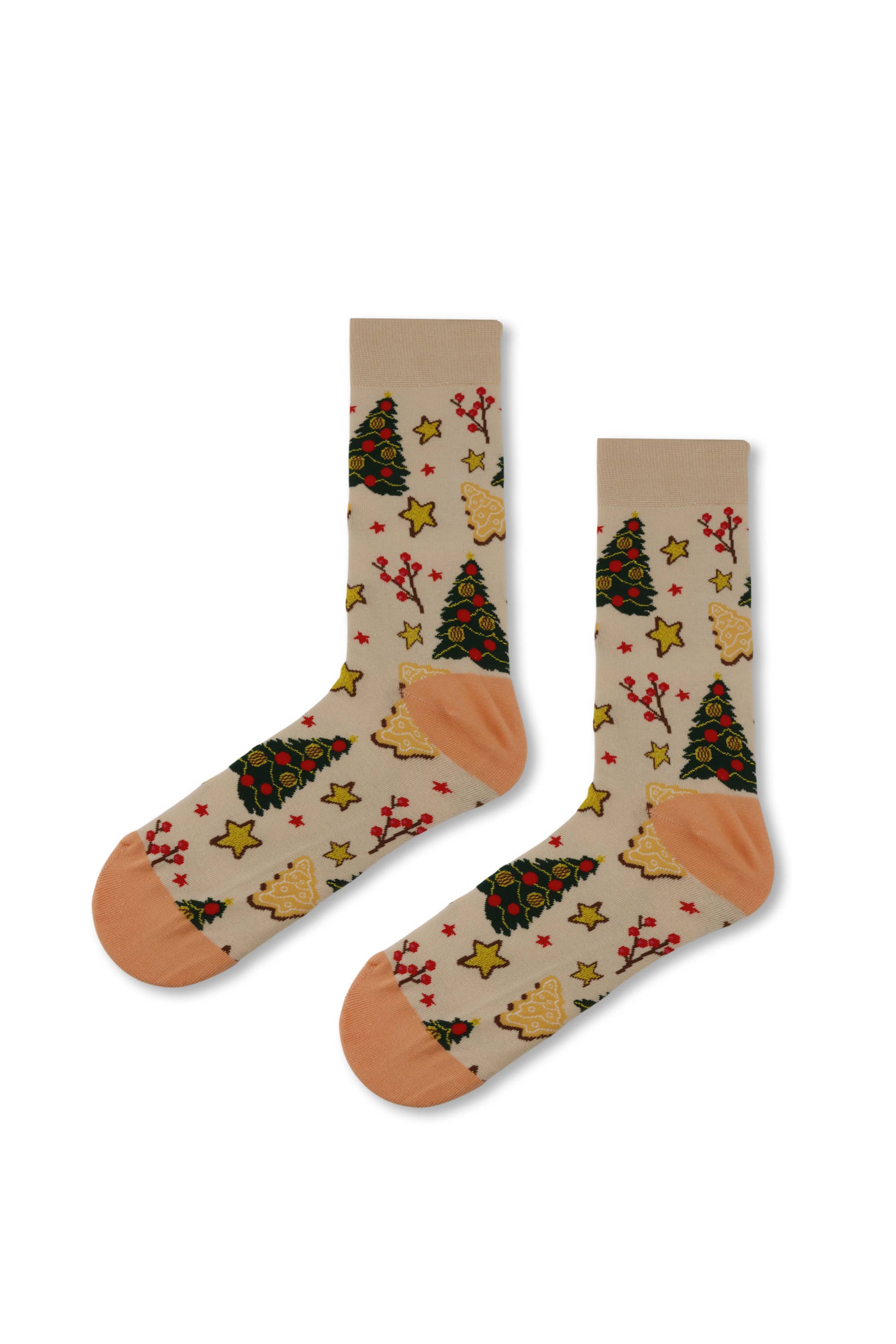 Ninety five thousand nine hundred forty one Sweet Christmas Socks with Cookies and Stars ⭐🍪🎄 for wholesale on Faire2