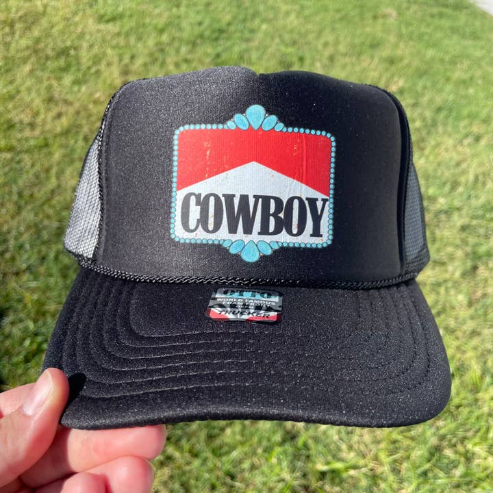 Cowboy Turquoise Stone - Western Truckerhat for engroshandel hos Western Wholesale