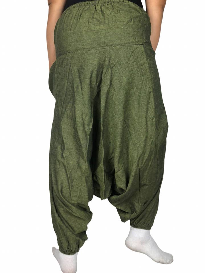 Like International - Wholesale Pants - Unisex - Solid color 100% cotton unisex harems yoga pants 2