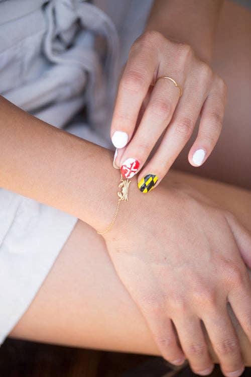 Lovoda - Wholesale Charm/Dangle Bracelet - Maryland Crab Bracelet (18K & 24K Gold)6