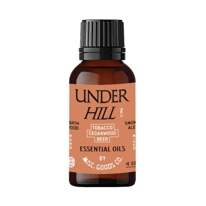 Underhill Diffuser Oil – Tobacco, Cedar & Ale | Ultrasonic Use, 10ml for wholesale by Misc Goods Co.