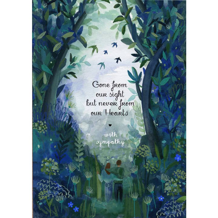 Borte fra dit syn, men aldrig fra vores hjerter (med... for engroshandel hos Retrospect Greeting Cards