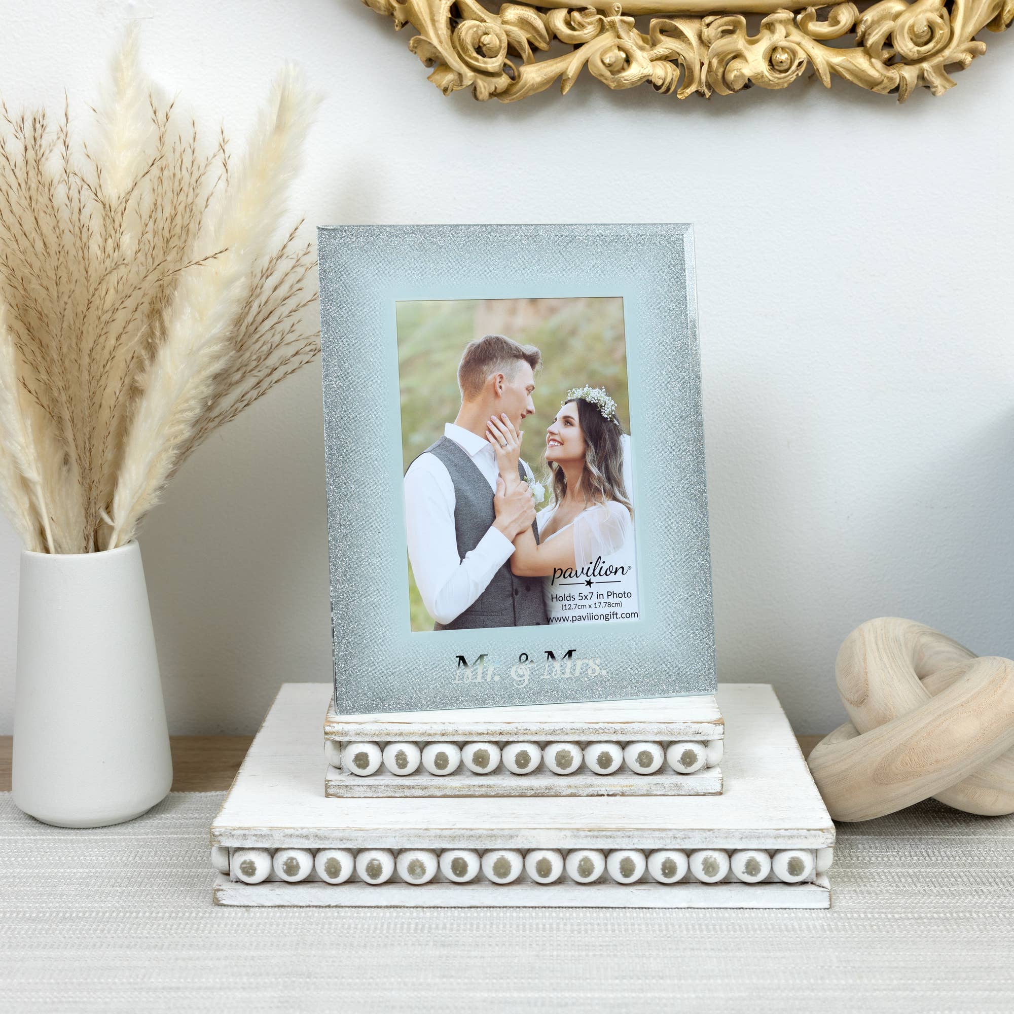 Pavilion - Wholesale Picture Frame - Mr. & Mrs. - 8" x 10" Frame (Holds 5"x 7" Photo)1