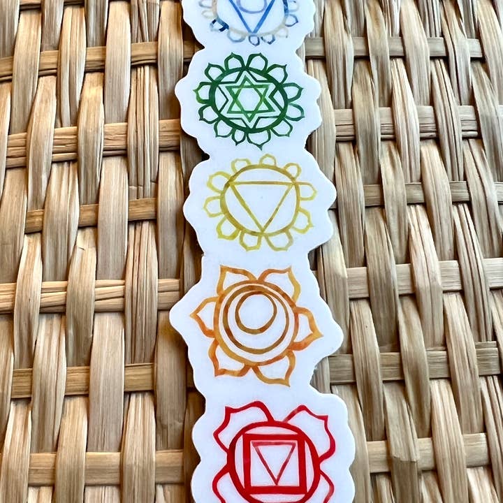 Chakras Sticker for wholesale by Bramble Schell Studio