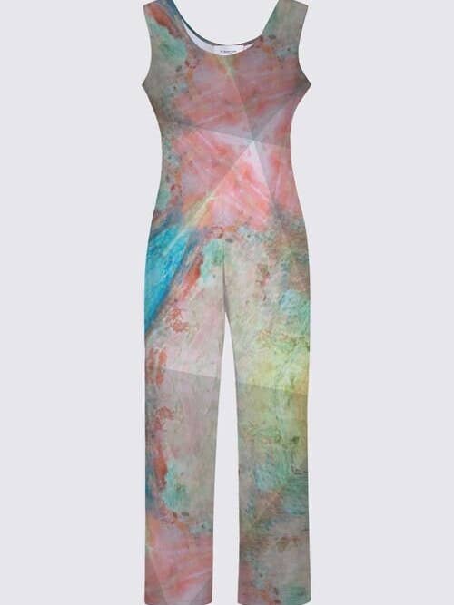 Macacão sem mangas pastel por atacado de Art by ZANA ChicZee Sustainable Living Inc.