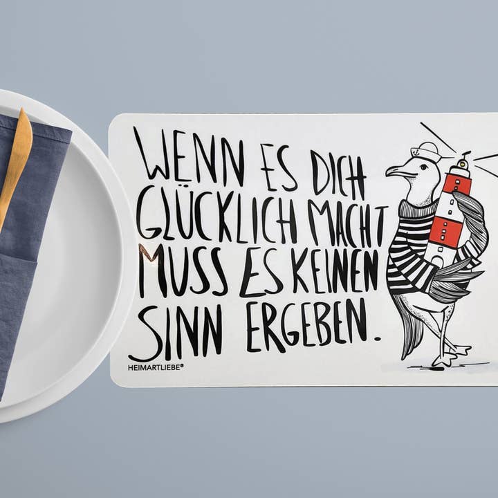 HEIMARTLIEBE® - Wholesale Placemat - BREAKFAST BOARD - WHEN IT MAKES YOU HAPPY