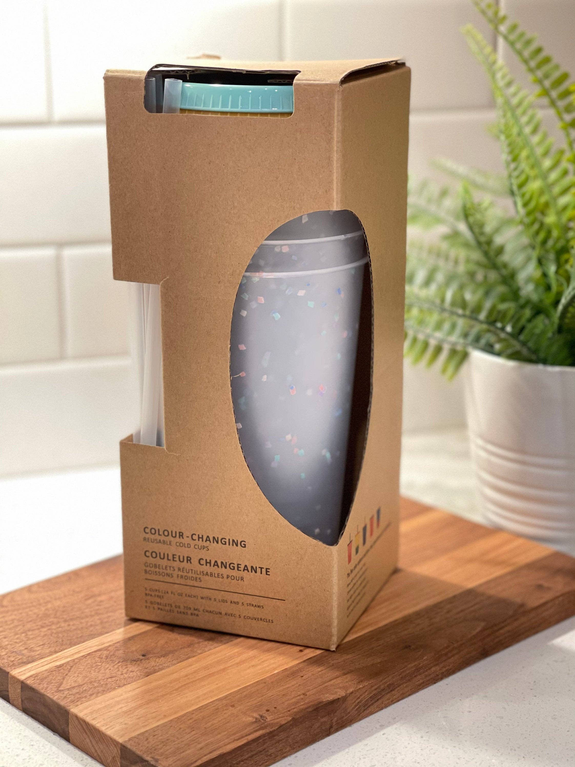 Sayers & Co. – Copo/caneca por atacado – 24 onças Copos frios de confete que mudam de cor, copo de vinil epóxi por atacado 24 onças3