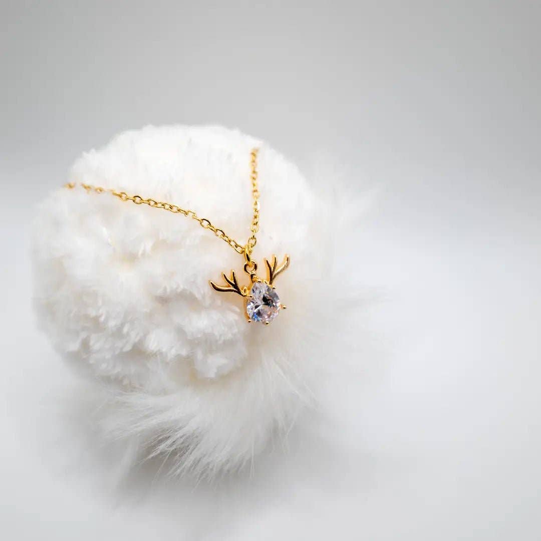 OE! - Vente Colliers à pendentif - REINDEER – COLLIER DE NOËL EN OR AVEC PENDENTIF1