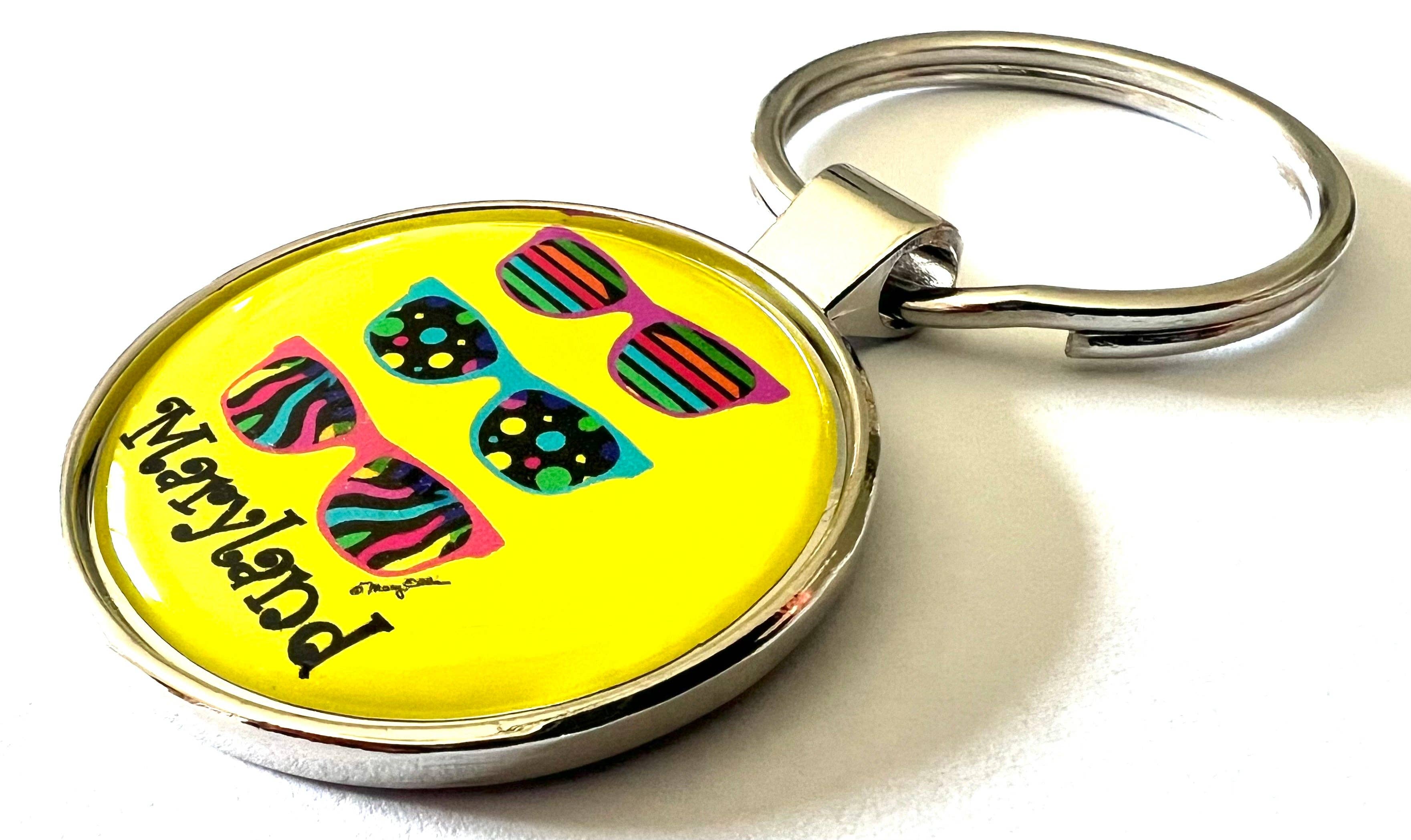 Mary Ellis - Wholesale Keychain - Unisex - Maryland Sunglasses Keychain1