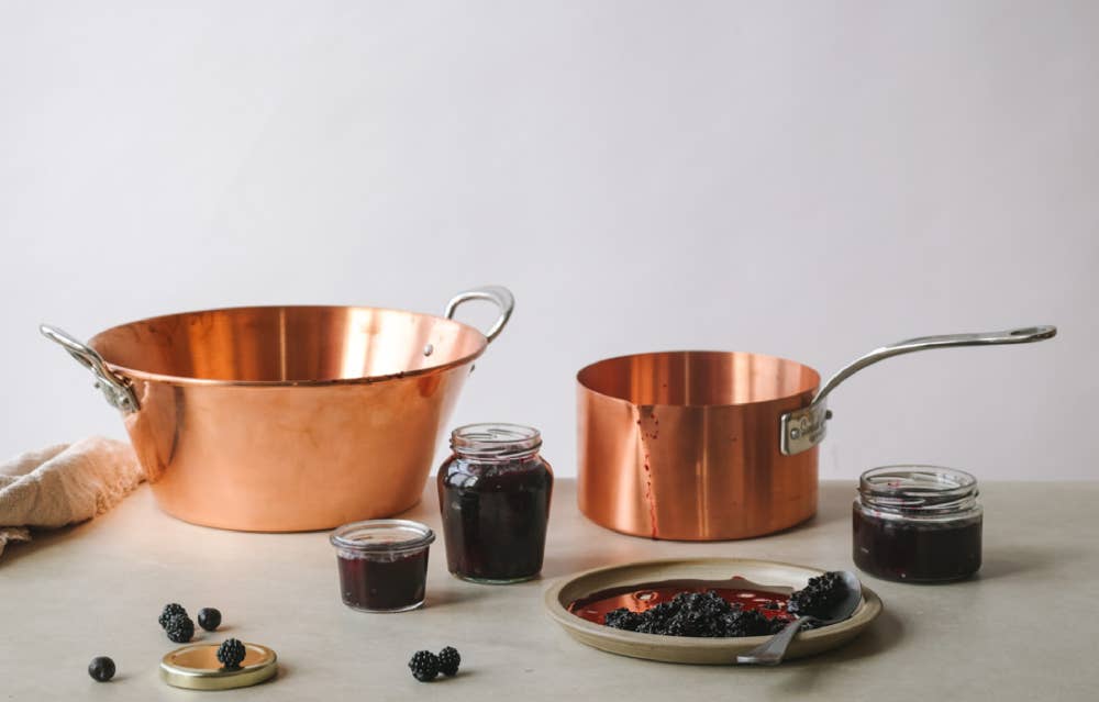 samuel groves – wholesale Cooking pot – 28cm Copper Jam Pan2