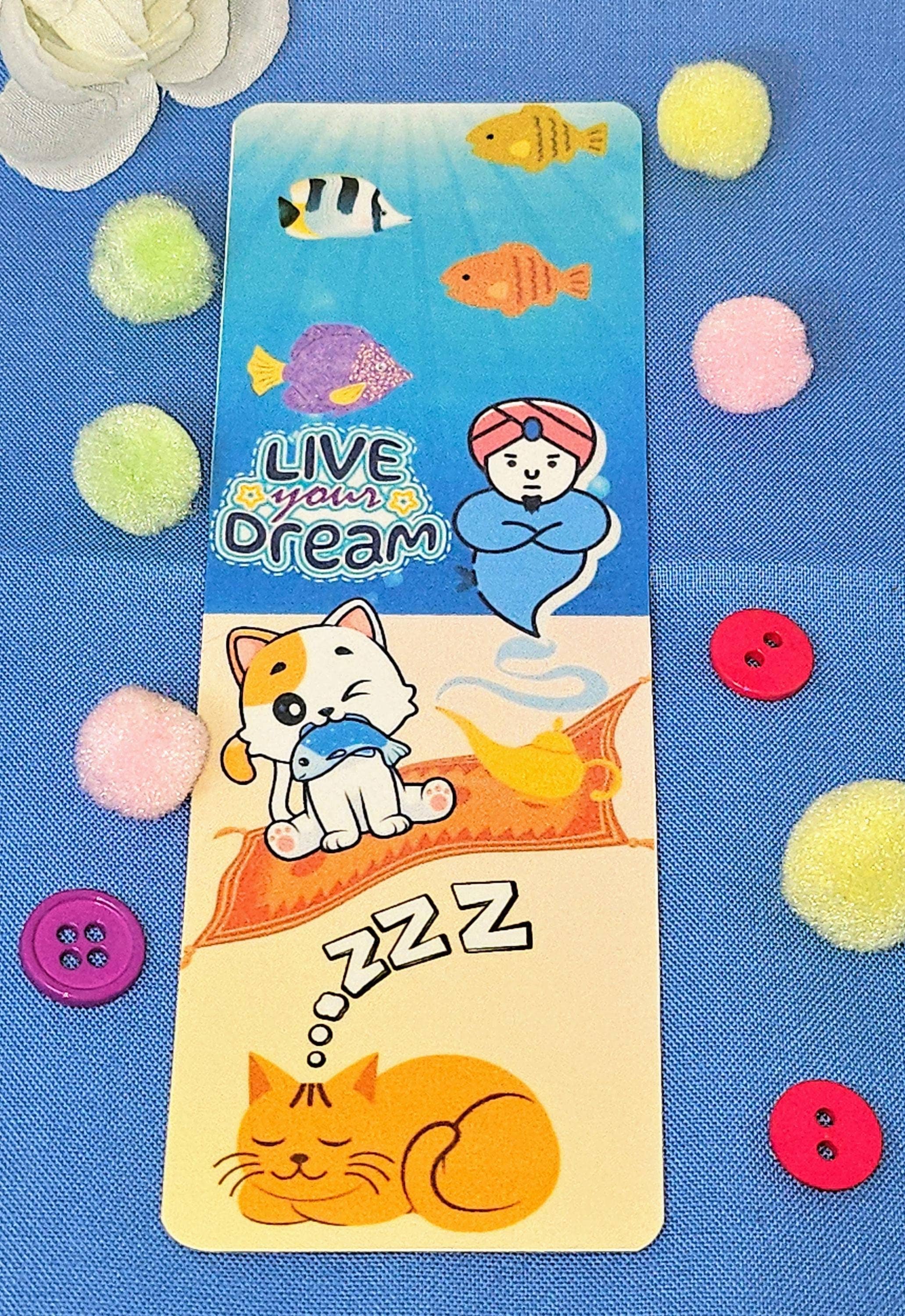 Autumnmist Boutique - Wholesale Bookmark - Live Your Dream Genie & Cat Bookmark3