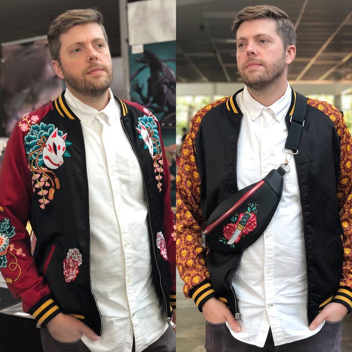 Kitsune Reversible Jacket for wholesale by Yoshi Yoshitani LLC