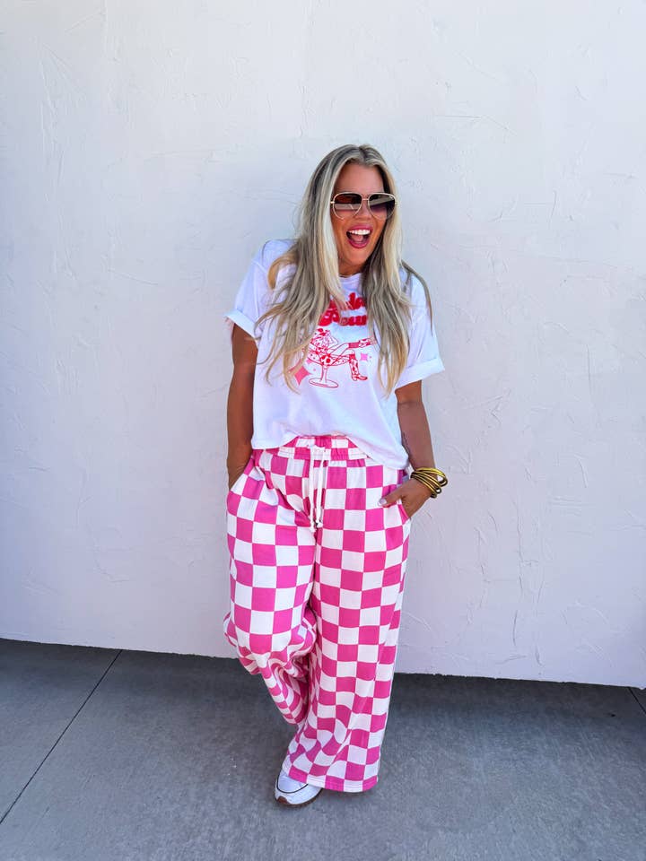 BLAKELEY - Wholesale Lounge Sweatpants/Joggers - Women's - GRIDY GIRL WIDE LEG JOGGERS