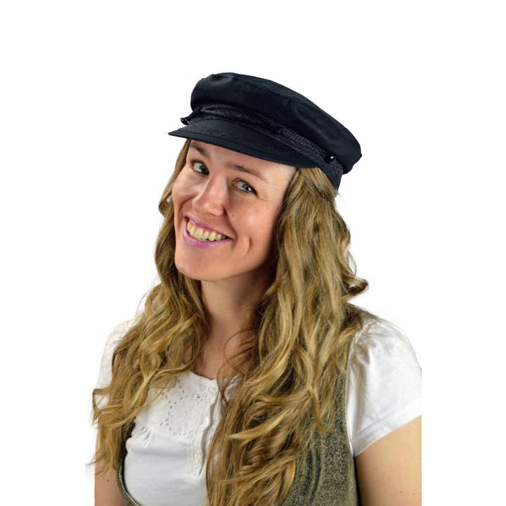 European Heritage Gifts - Wholesale Newsboy/Schoolboy Hat - Unisex - Greek Fishing Cap with Adjustable Strap1
