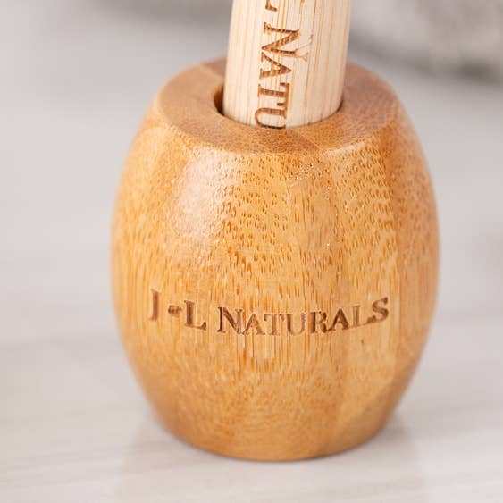 Soporte de madera para cepillos de dientes para venta al por mayor de J&L Naturals