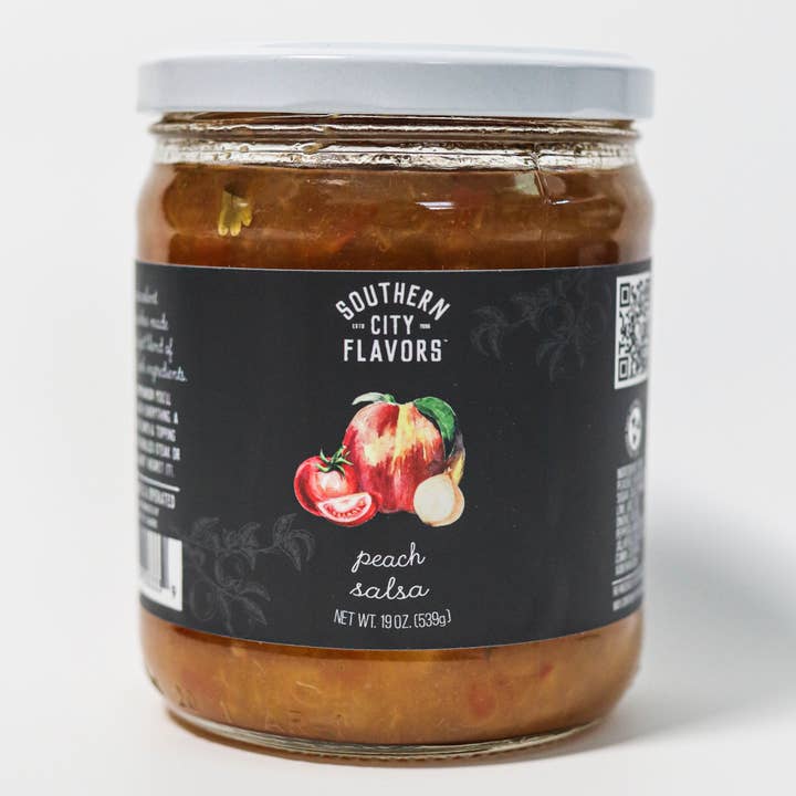 Peach Salsa for wholesale by Southern City Flavors