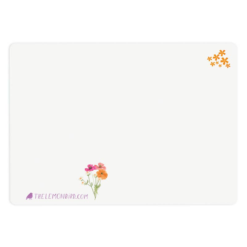 The Lemonbird - Wholesale Everyday Greeting Card - Card 'Cargo Bike Flowers' + text 'on to new adventures!'1