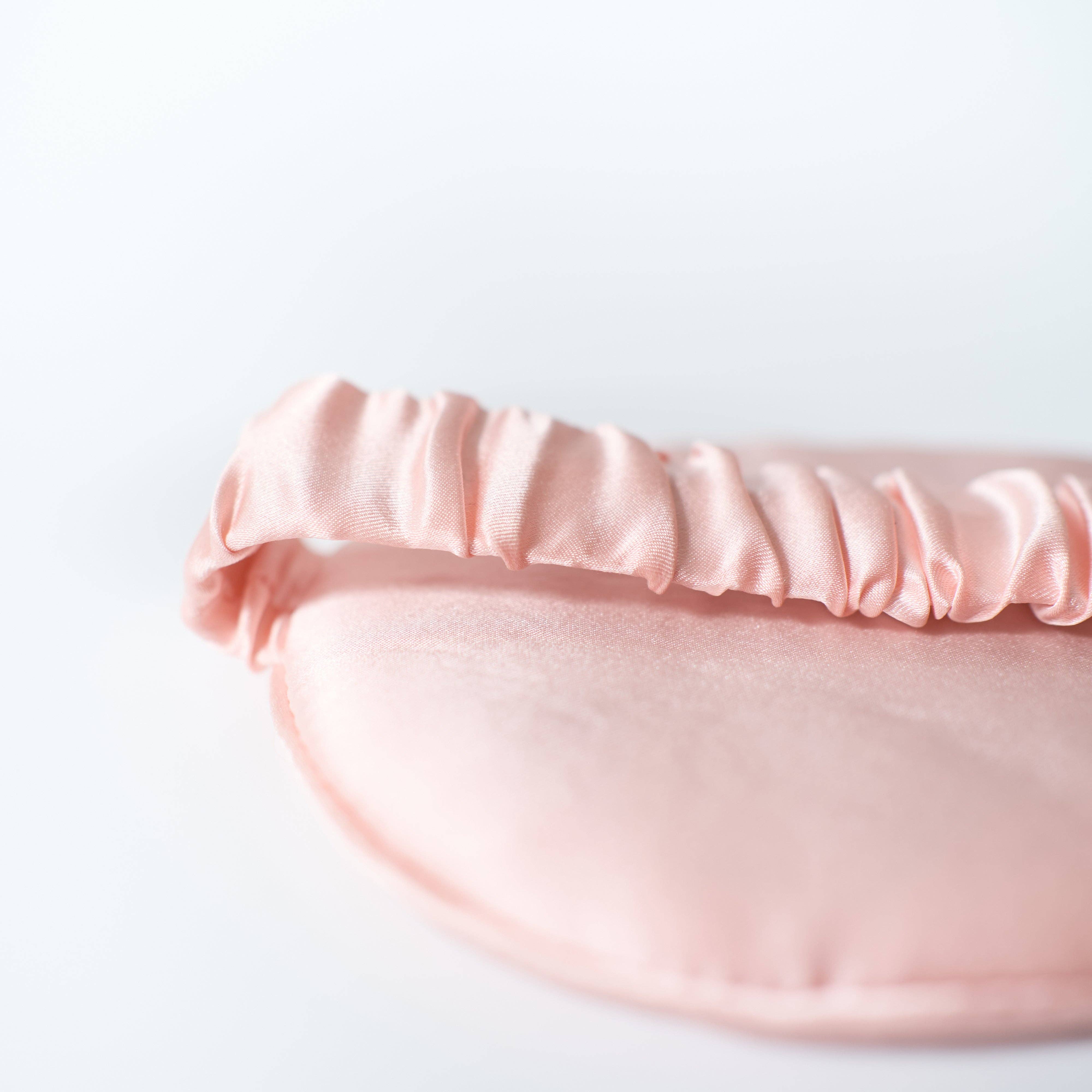 “Love Heart” Silk Sleep Eye Mask - Pink for wholesale on Faire6