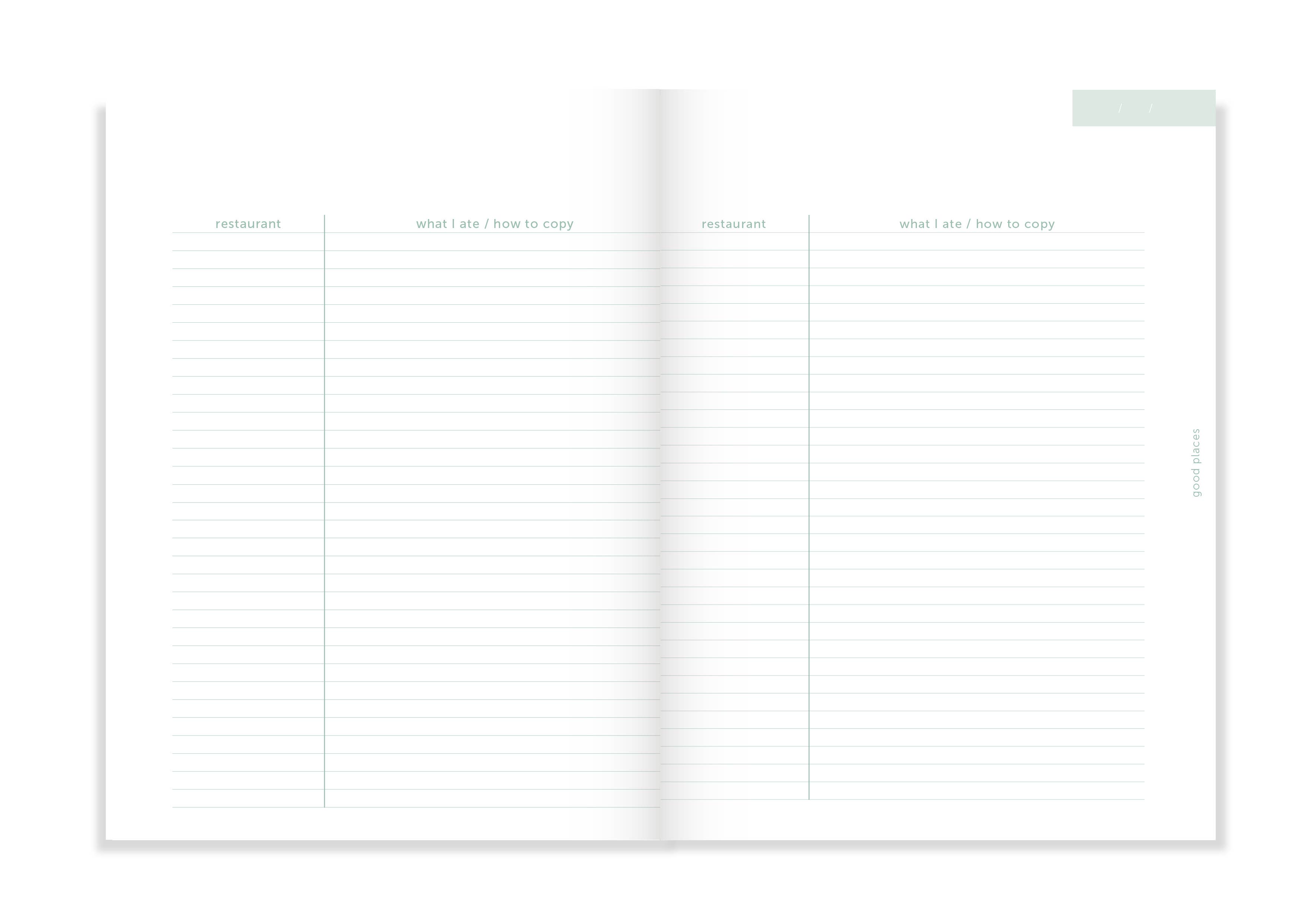 Mint Green Kitchen Journal for wholesale on Faire6