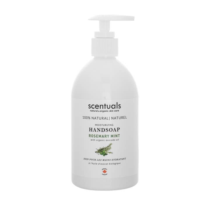 Scentuals Natural & Organic Skin Care - Wholesale Hand Soap/Wash - Rosemary Mint Liquid Hand Soap