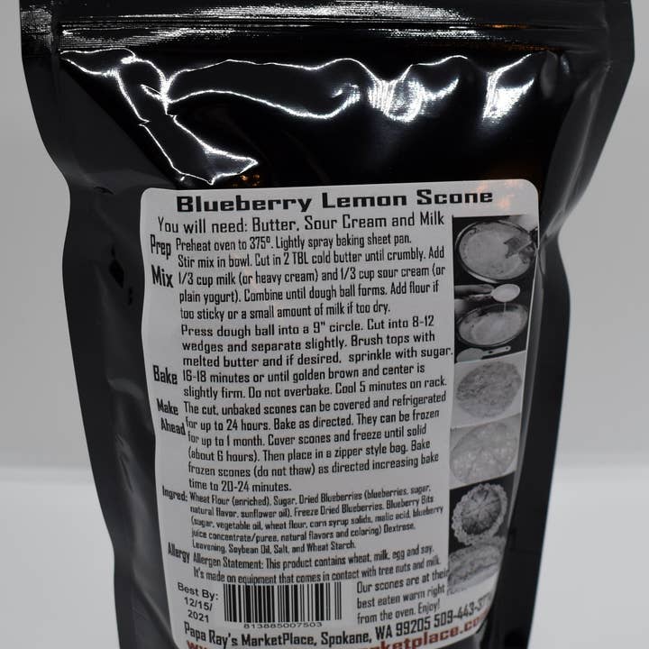 Papa Ray's Marketplace - Wholesale Biscuit Mix - Blueberry Lemon Scone Mix1