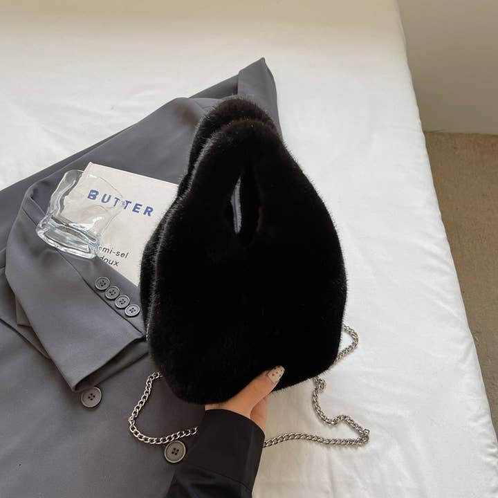 ACCITY - Wholesale Shoulder Bag - Women's - WINTER IMITATION REX RABBIT FUR HANDBAG PLUSH_CWAB3958