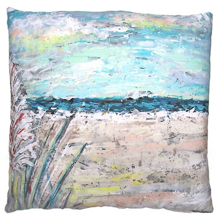 Pillow - Coastal Landscape 1 24x24 in - indoor / outdoor for wholesale by Magnolia Casual