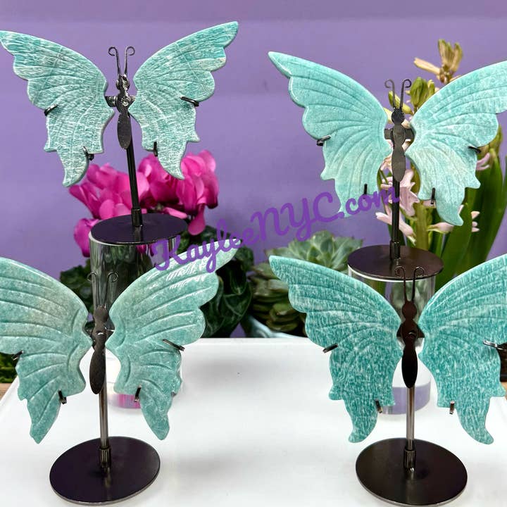 KayleeNYC – wholesale Andlig sten/kristall – Naturlig amazonitfjärilskristall0