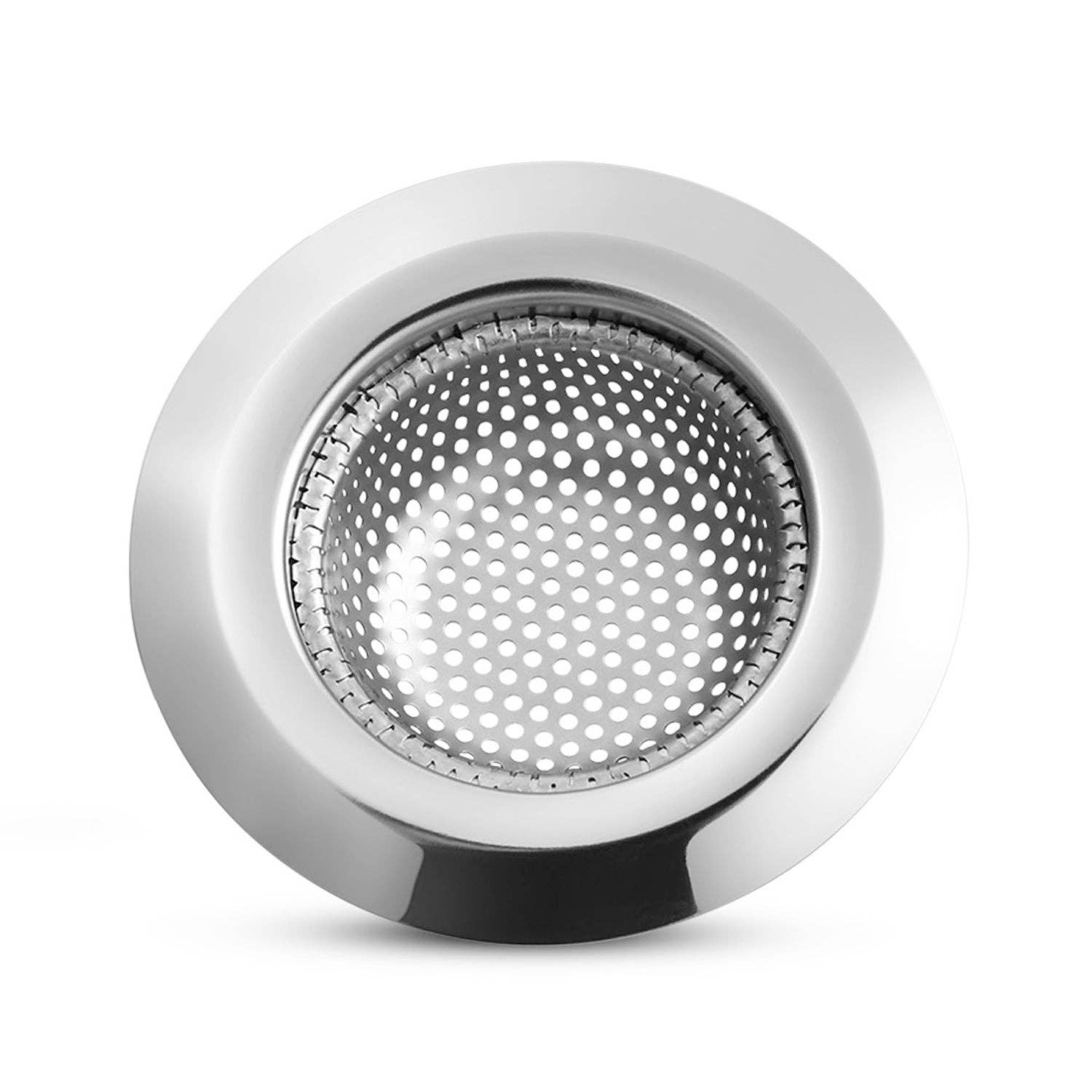 Fosmon - Vente Filtre/bouchon d'évier - Passoire d'évier en acier inoxydable Garnen - 9 cm / 3,5" - lot de 25