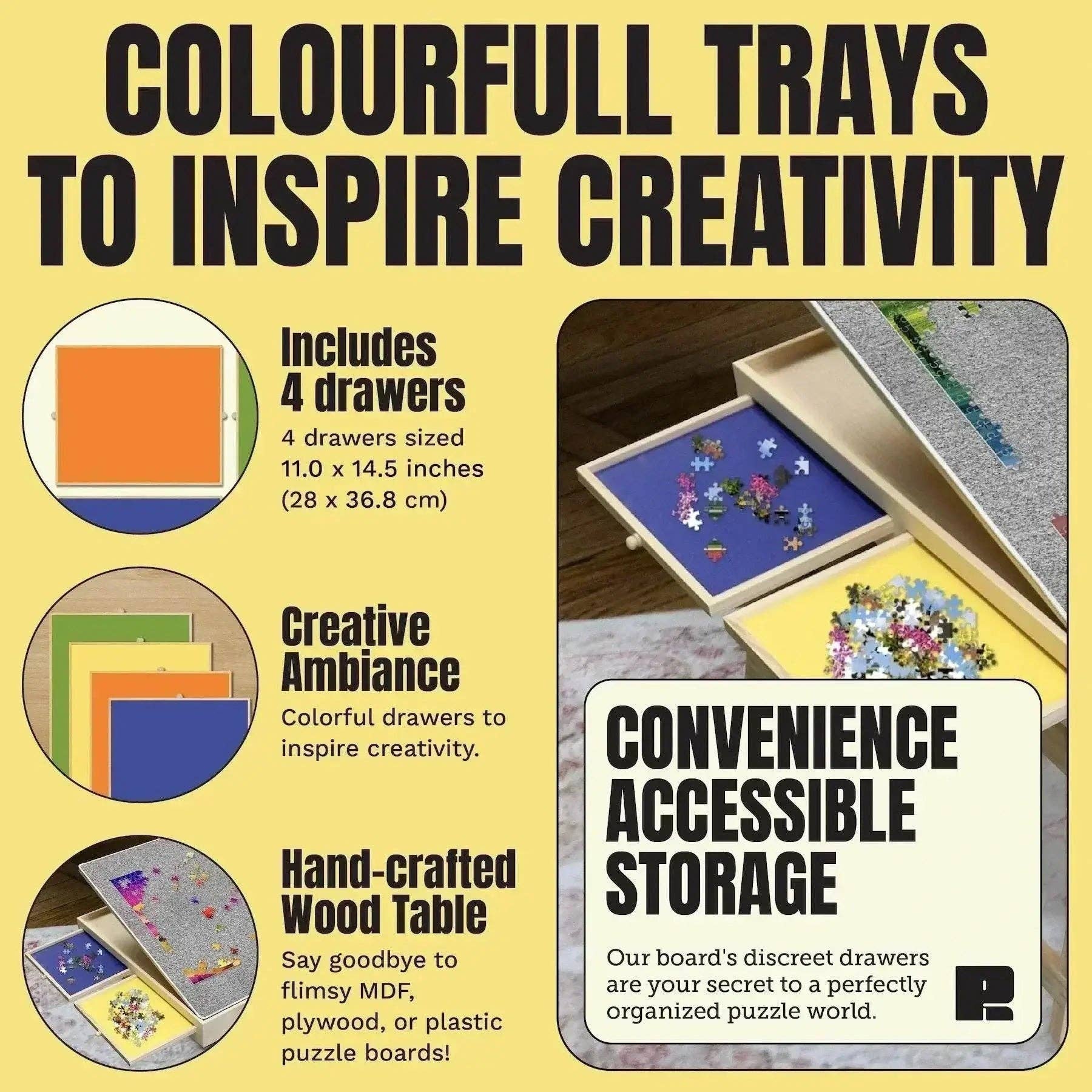 Puzzle Ready - Wholesale Puzzle - Adult - Puzzle Table with Legs – The Ultimate Jigsaw Puzzle Station for Families and Hobbyists4