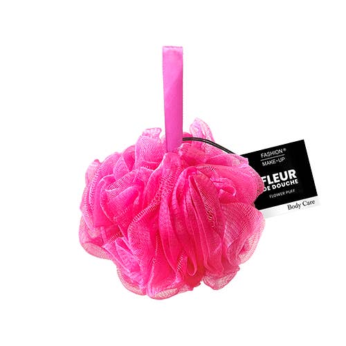 BEAUTY FOULE DIFFUSION - Vendita all'ingrosso Spugne da bagno morbide e a rete - FIORE DA DOCCIA - 50gr - 04 - FUCHSIA - FASHION MAKE UP