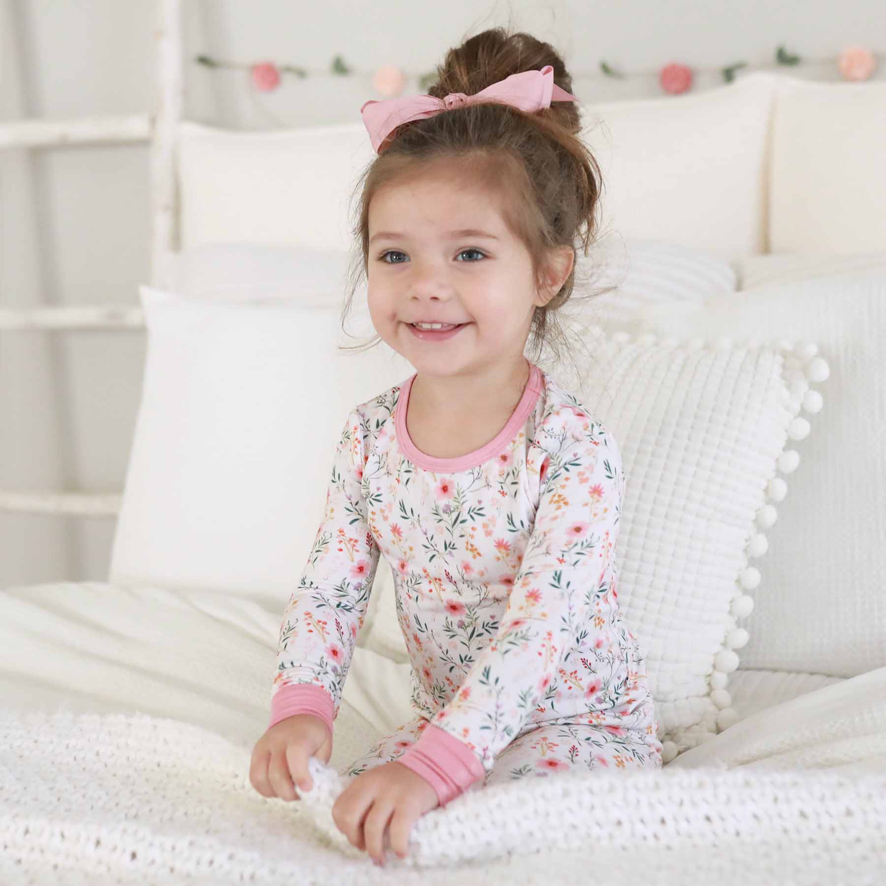 Caden Lane - Wholesale Sleepwear Set - Kids - Winnie's Wildflowers Two Piece Pajama Set5