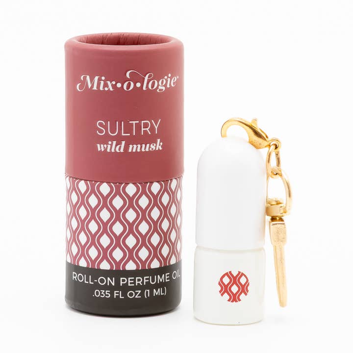 Sultry (wild musk) Keychain Mini Roll-On Perfume (1 mL) for wholesale by Mixologie
