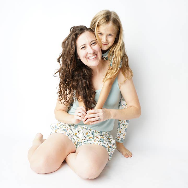 Emerson and Friends - Wholesale Sleepwear Top - Women's - Blue Surf Adult Women's Bamboo Pajama Sleep Tank