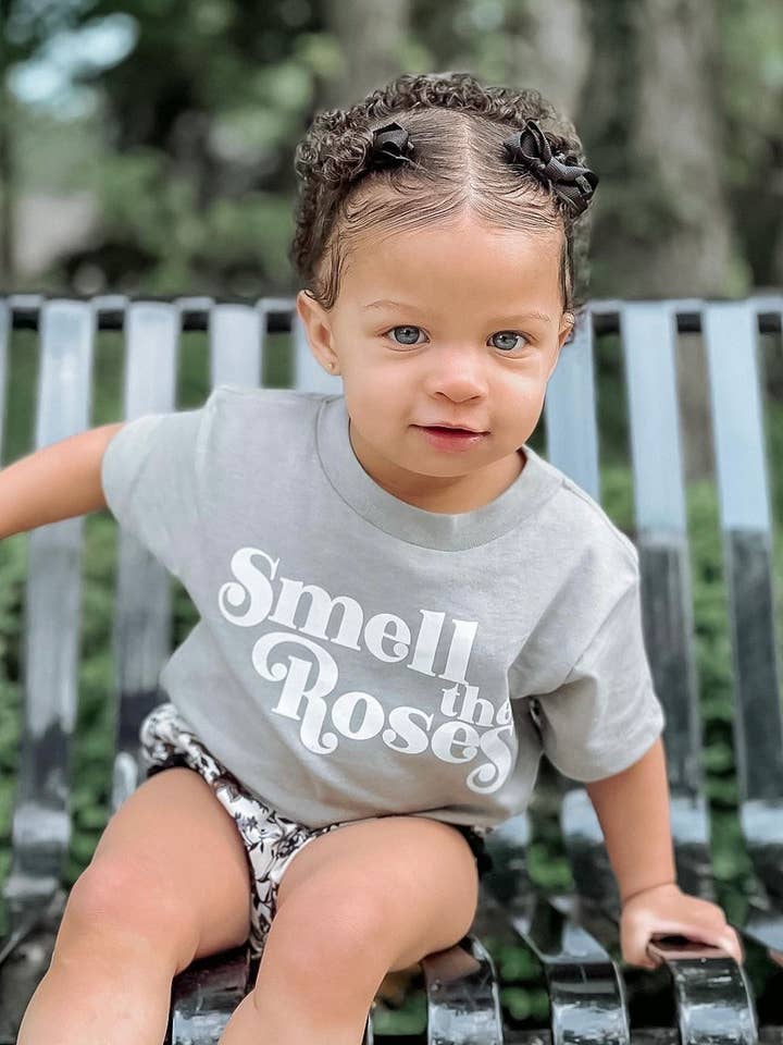 Smell The Roses Toddler Tee for wholesale by Skie Collective