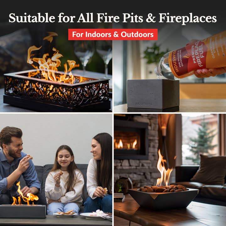 Houswise - Wholesale Lighter - Bio Ethanol Fireplace Fuel Smokeless Eco-Friendly Lighter