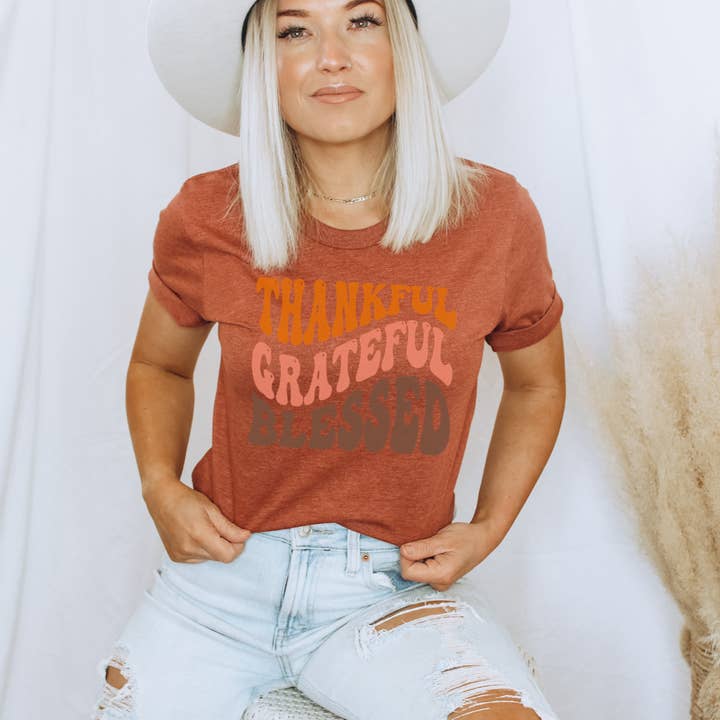 Thankful Tee for wholesale by The Hive Boutique Wholesale