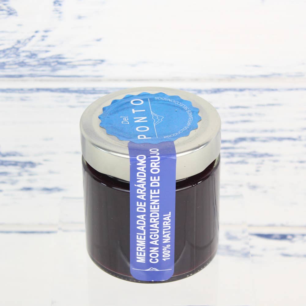 Del Ponto - Vente Confiture/gelée - Confiture de myrtilles avec brandy de marc 100% naturel,2