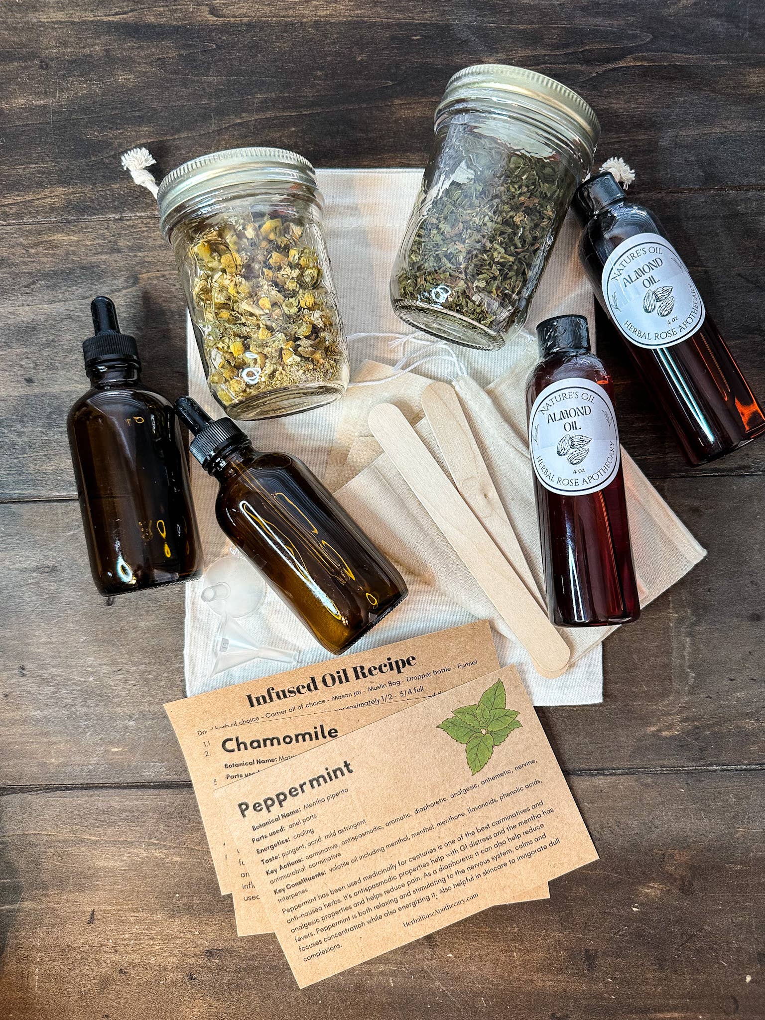 Herbal Rose Apothecary - Wholesale Tincture - DIY Herbal Infused Oil Kit1