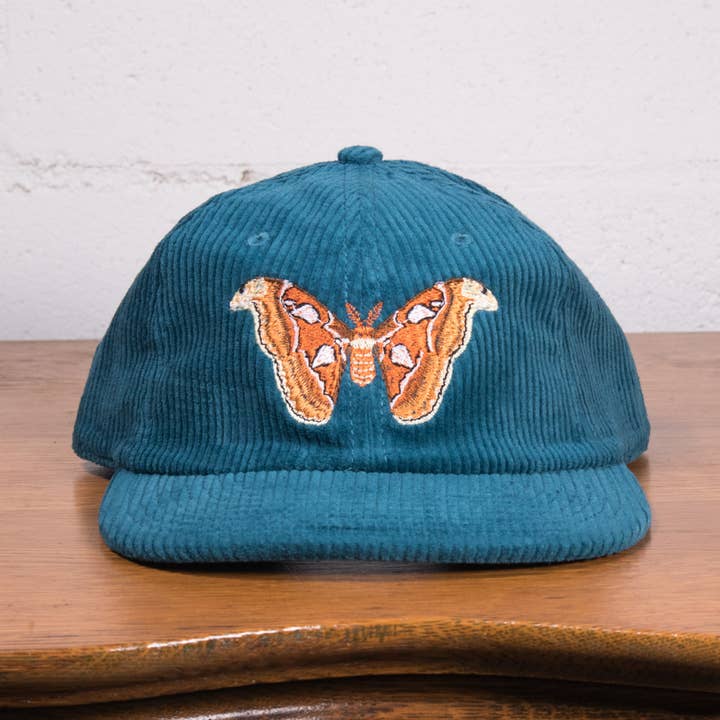 Atlas Moth Corduroy Hat for wholesale by Crewel and Unusual