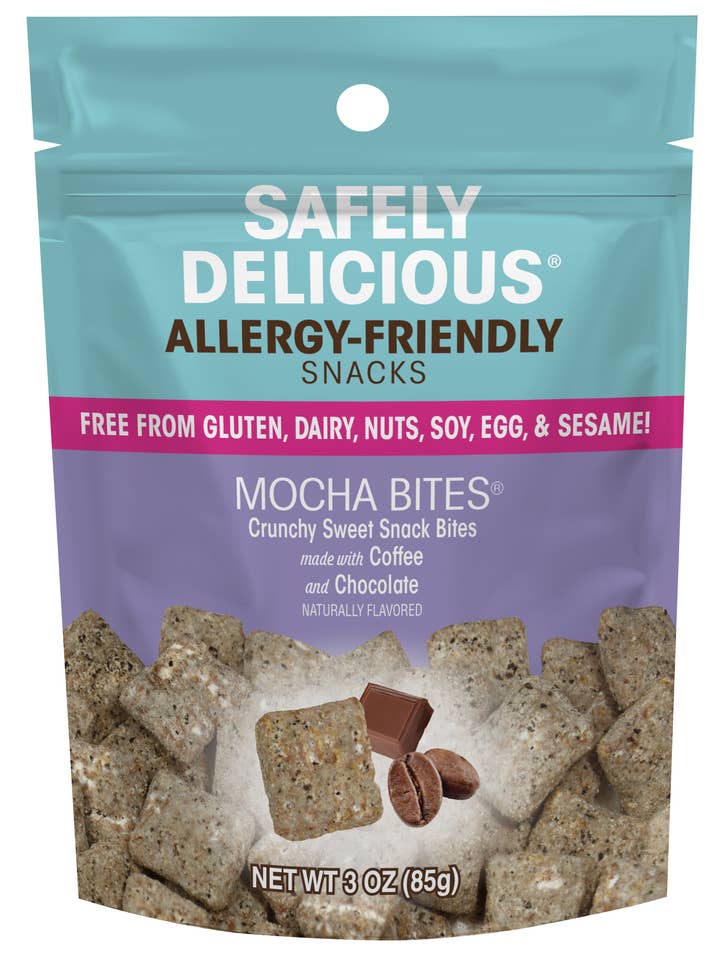 Mocha Bites 3 oz - Allergen Free, Gluten Free, Vegan for wholesale by Safely Delicious, LLC